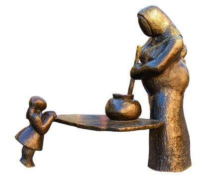 Sculpture named Guisandera by M. Luisa Sanchez Ocana Fernandez in Oviedo, Asturias, Spain