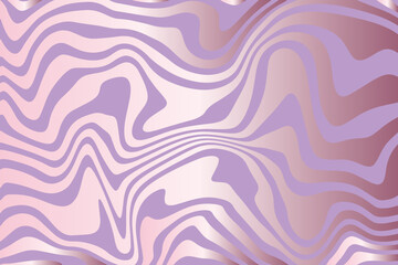 Fototapeta na wymiar Abstract vector background of pearlescent twisted lines of lilac hue. Wallpaper, texture for design