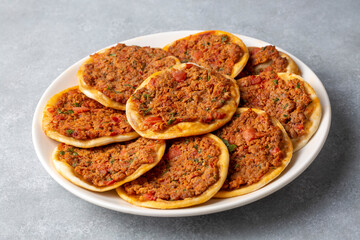 Turkish Food Findik Lahmacun - Mini Pizza