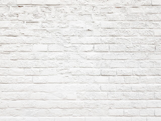 White brick wall texture background with plaster.