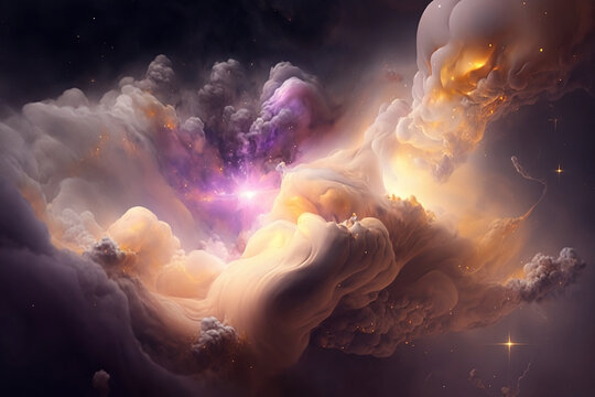 Changed galactic background in gray, the art was created by artificial intelligence, , generated by AI.
