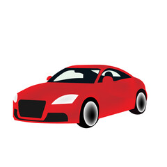 Fototapeta na wymiar red vector car illustration 