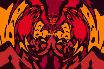 abstract bright background illustration generative AI 