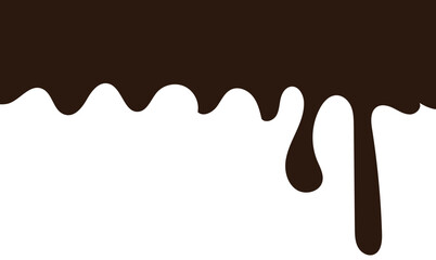 Chocolate drops background. Vector illustration.	