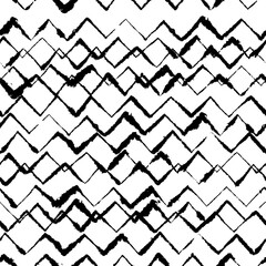 Messy Inky Zigzag Pattern on Blotting Paper