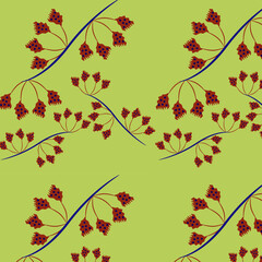 Seamless floral decoration. Vector pattern