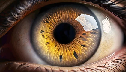 Foto op Aluminium Close up of a human eye  © Paul