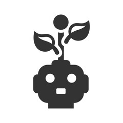 Eco robot icon