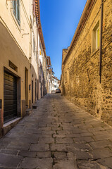 Fototapeta na wymiar Cortona, Italy. Medieval street
