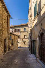 Fototapeta na wymiar Cortona, Italy. Beautiful medieval architecture