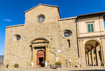 Fototapeta premium Cortona, Italy. Cathedral (Duomo), 11th century