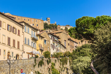 Fototapeta premium Cortona, Italy. Urban landscape