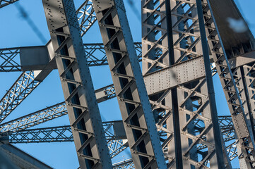 Harbour Bridge Construction in Sydney, Australia.