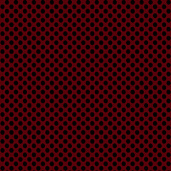 Abstract grid polka dot background pattern. Spotted black and red illustration. Textures.