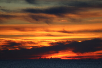 Fototapeta na wymiar Sunset landscape 