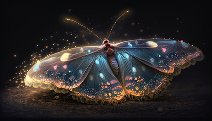 Illustration of a fantasy moth.