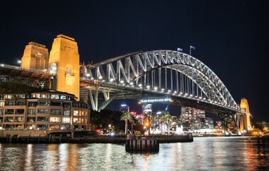 Sydney Harbour Bridge Night Photo