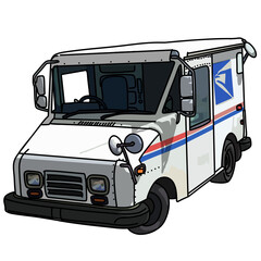 Mail truck illustration
