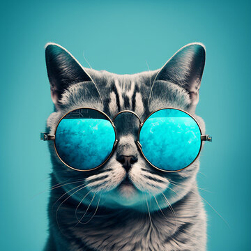gato con lentes