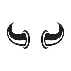 horns icon logo vector design template