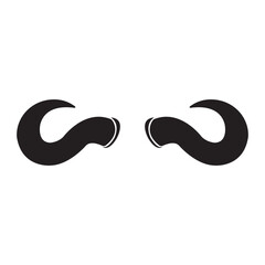 horns icon logo vector design template