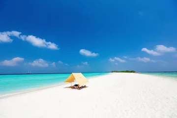 Photo sur Plexiglas Plage de Camps Bay, Le Cap, Afrique du Sud Beautiful tropical beach at Maldives