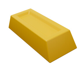 gold bar 3d