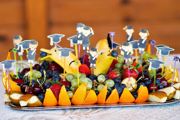 fruit and berry decor graduation decorations