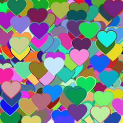 background with hearts
