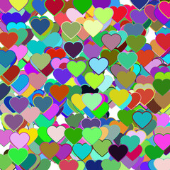 background with hearts