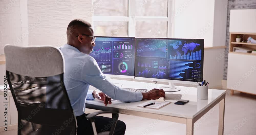 Poster business data analytics dashboard
