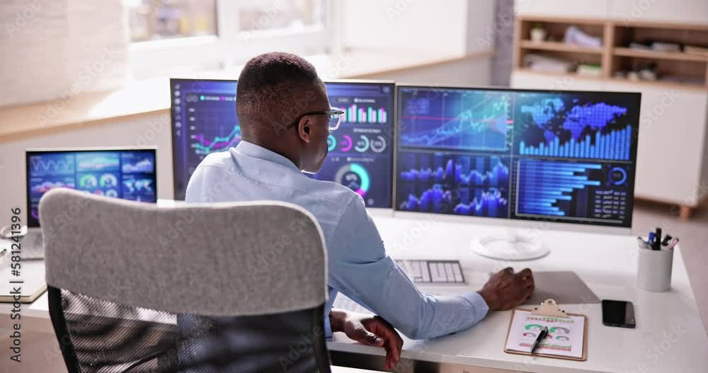 Poster business data analytics dashboard
