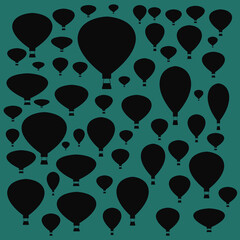 seamless pattern with balloons