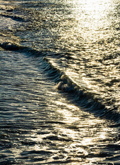background in the form of waves of the sea