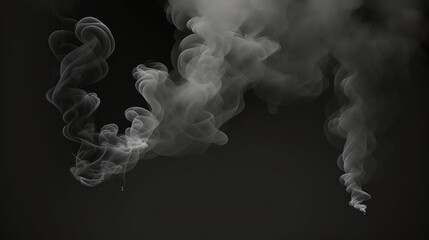 煙　スモーク　アニメ調　イラスト調　黒バック　霧　イメージ　暗い
Smoke, anime style, illustration style, black background, fog, image, dark