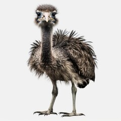 ostrich isolated on white background