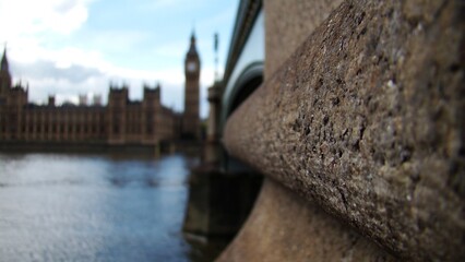 London macro picture, bridge and big ben
