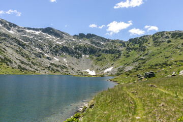 Obraz premium Landscape of Rila mountain near The Fish Lakes, Bulgaria