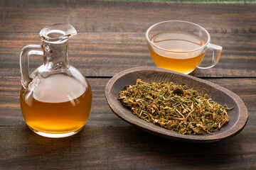 Dysphania ambrosioides - Medicinal epazote hot tea. Infusion