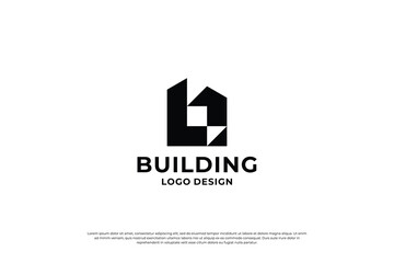 Letter B Building logo design. © Dendika