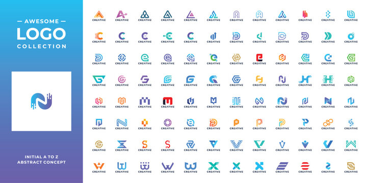 Collection of  letter a to z logo design