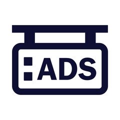 Advertisement, advertising, billboard icon