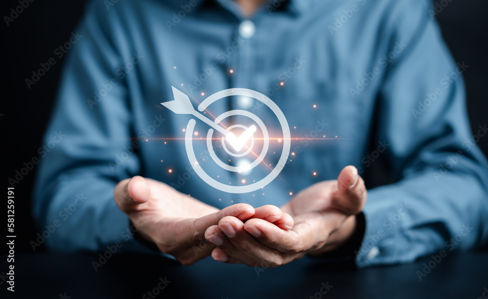 Aufkleber Quality management with Quality Assurance or QA and Quality Control or QC and improvement. Standardization, certification. Compliance to regulations service and standards.