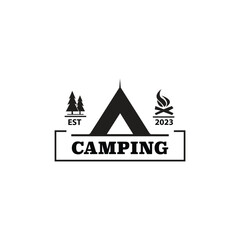 Fototapeta na wymiar Camping Logo Vintages Symbols Design