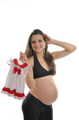 gestante com barriga bonita, maternidade, mãe de menina 