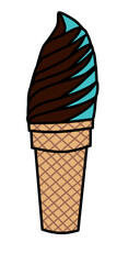 Ice Cream Cone Mint Chocolate
