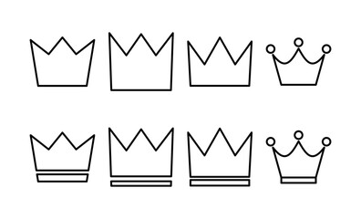 Crown icon vector for web and mobile app. crown sign and symbol