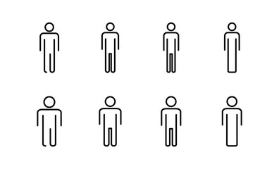 Man icon vector for web and mobile app. male sign and symbol. human symbol