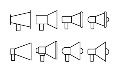 Megaphone icon vector for web and mobile app. Loudspeaker sign and symbol