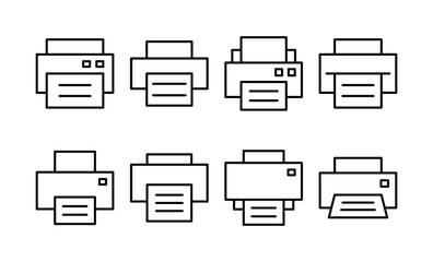 Print icon vector for web and mobile app. printer sign and symbol